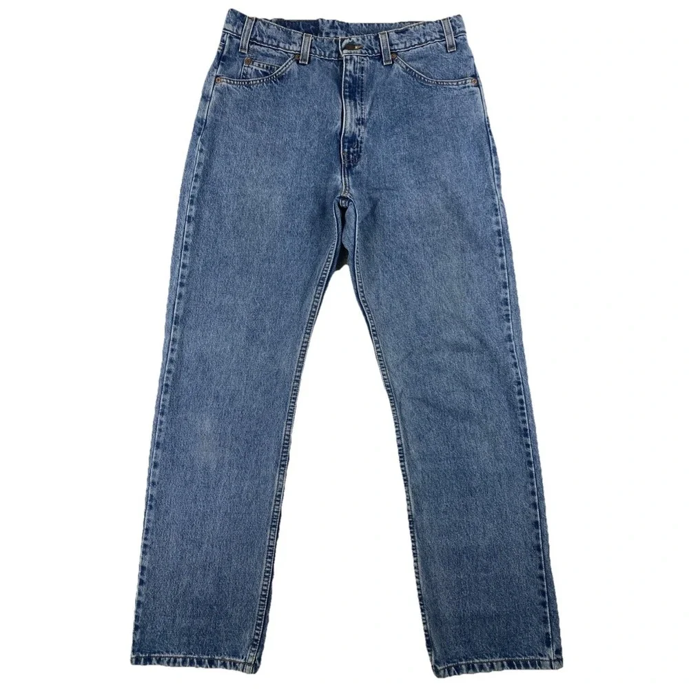 Vintage Levi's 505 Orange Tab Blue‎ Denim Jeans 90's Men's 34x30